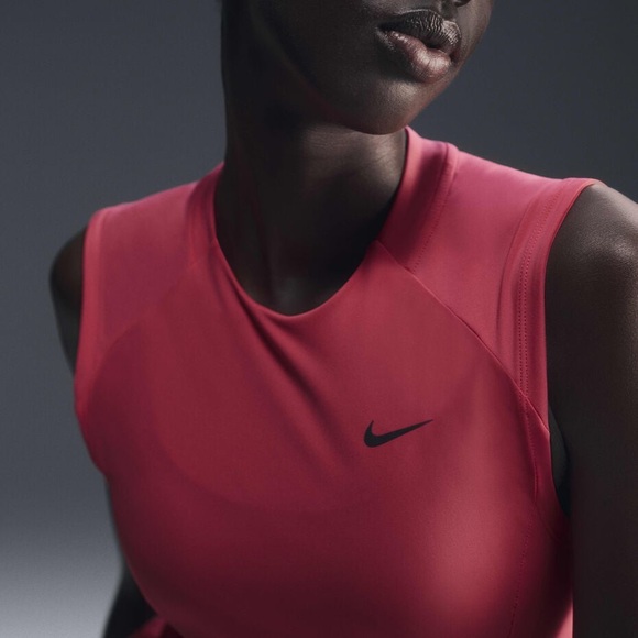 NWT Nike Running Division Tank Top Athletic Muscle Shirt Dri Fit Aster Pink M - Picture 3 of 15